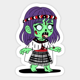 Māori Zombie Sticker